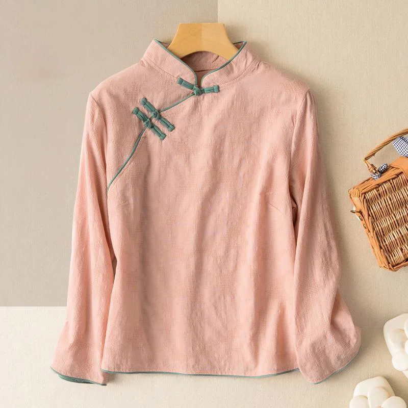 Новинка одежда в китайском стиле женская 2021 топ-Ципао традиционная китайская