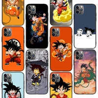 cartoon goku dragon ball phone case for iphone 11 12 pro max 13 mini 7 plus x xs xr apple 6 6s 8 se 5 5s fundas back cover coque