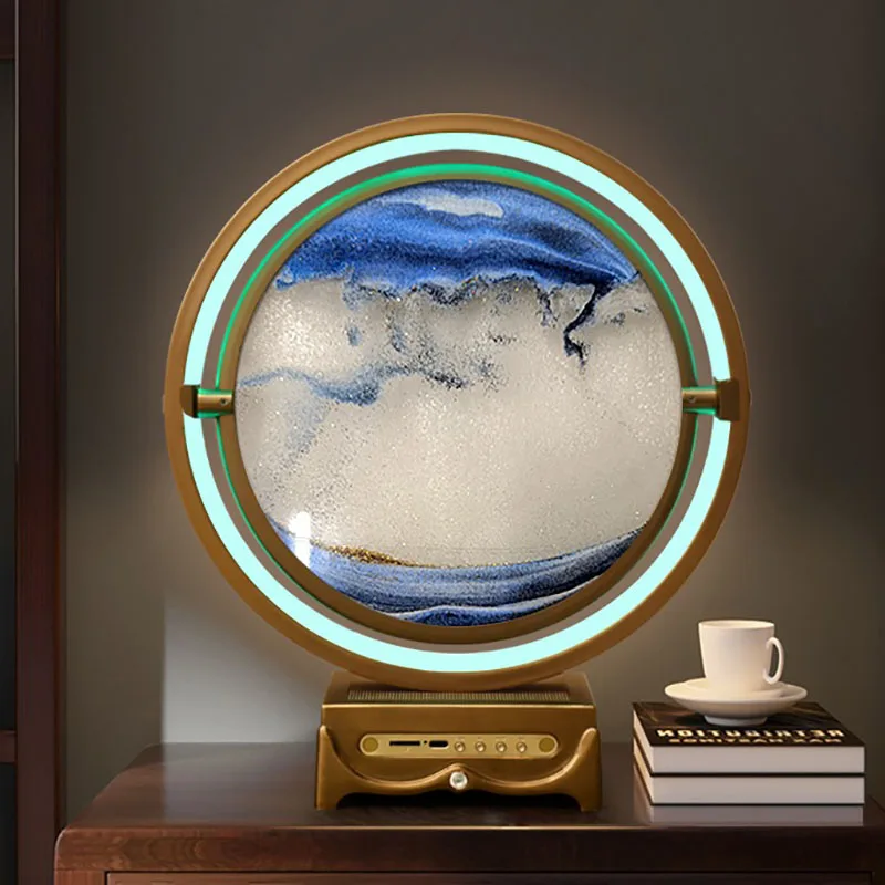 

Nordic Creative Quicksand Painting Hourglass, Desktop Decoration, Living Room, Table Lamp, Stereo TV Cabinet, Sand, Decoration