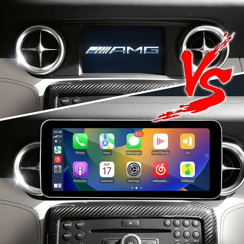 Фото Беспроводная навигация Android, беспроводной CarPlay, беспроводной Android Auto, большой экран 10.25 дюймов, Android 14 для Mercedes NTG 4.0 SLS AMG C197 R197 №5