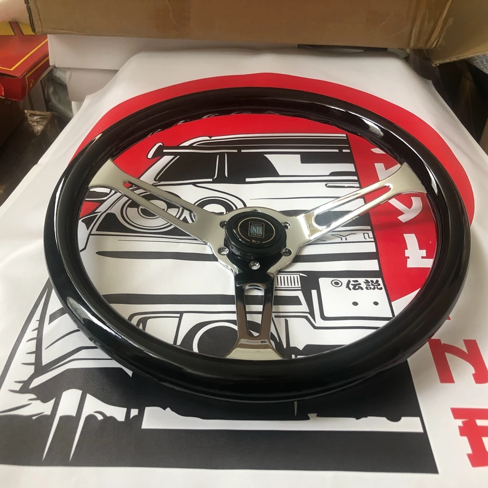 15-дюймовое классическое универсальное гоночное рулевое колесо Nardi ABS деревянное