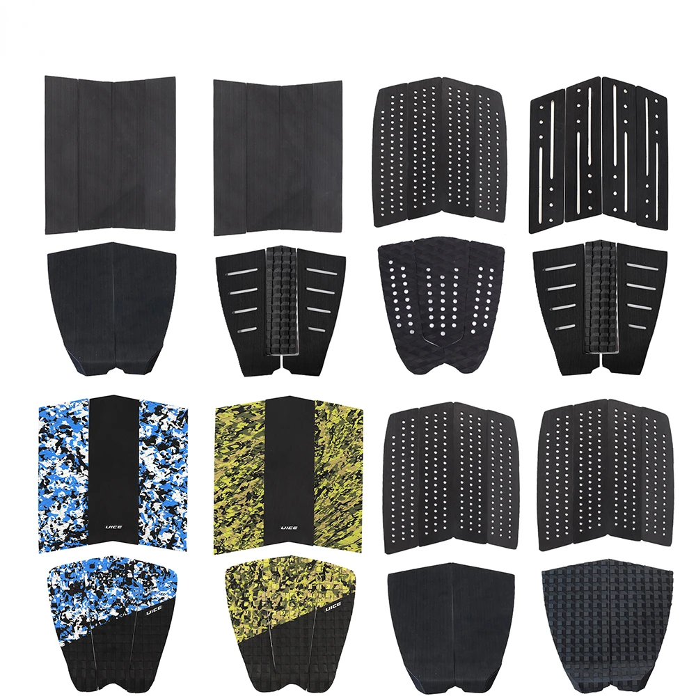 

Surfboard Traction Pad Anti-slip Combination Pad Grips Deck Tail 3pcs EVA Front Tail Pads For Longboard Surfing Accessories