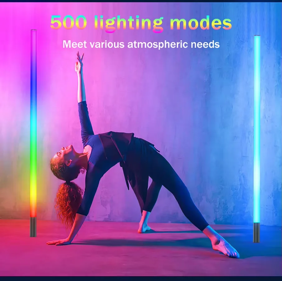 LUXCEO NEW Mood1A RGB видеосвет для фотографии меняющая цвет лампа трубка атмосферное