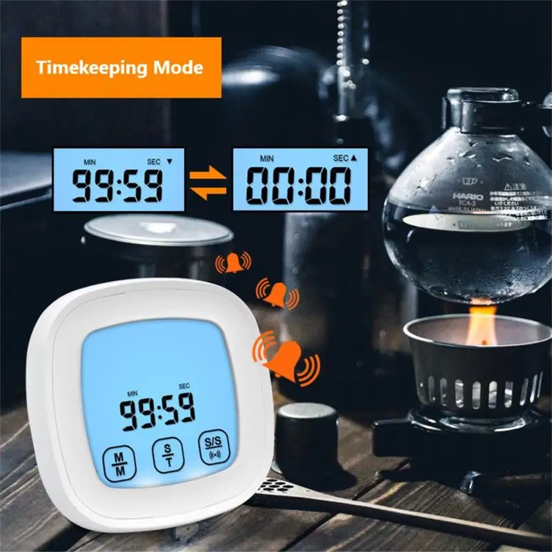 

Kitchen Food Thermometer Probe Touch Screen Digital Oil Thermometer Oven Barbecue Meat Accessories Household Thermometers