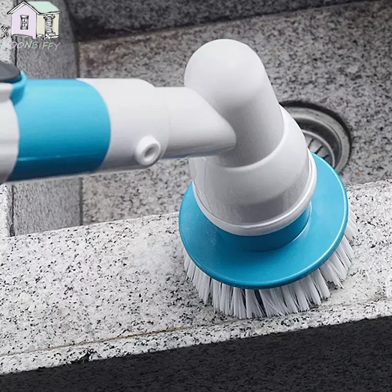 

Multifunction USB Electric Cleaning Brush Protable Long Handle Telescopic Floor Tile Bathtub Brush Home Wireless Cleaning