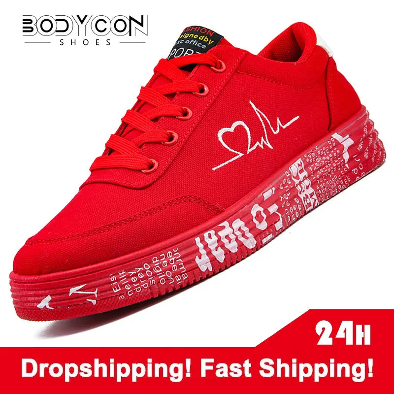 

Fashion Women Vulcanized Shoes Sneakers Ladies Lace-up Casual Shoes Breathable Canvas Lover Shoes Graffiti Flat Sneakers Male