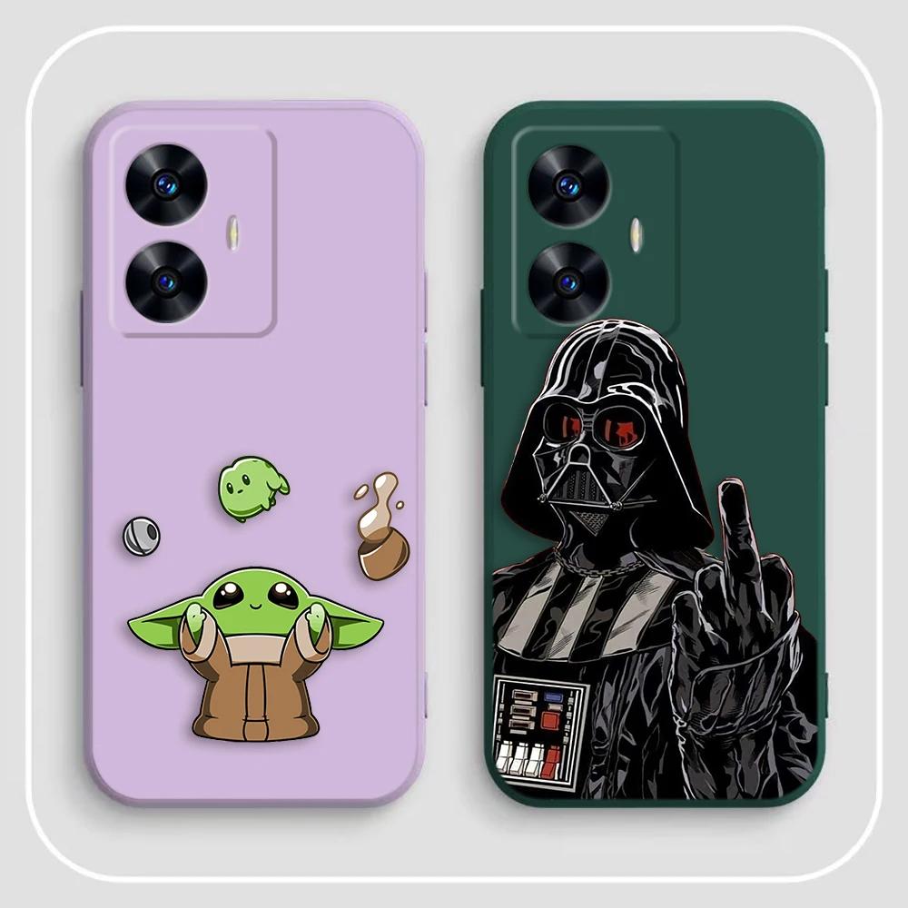 Чехол для телефона Disney S-Star W-Wars Y-Yoda Realme C65 C63 C53 C35 C55 C33 C30 C21Y C20 C12 C11 GT 2 XT NARAO 20 30 50 Funda
