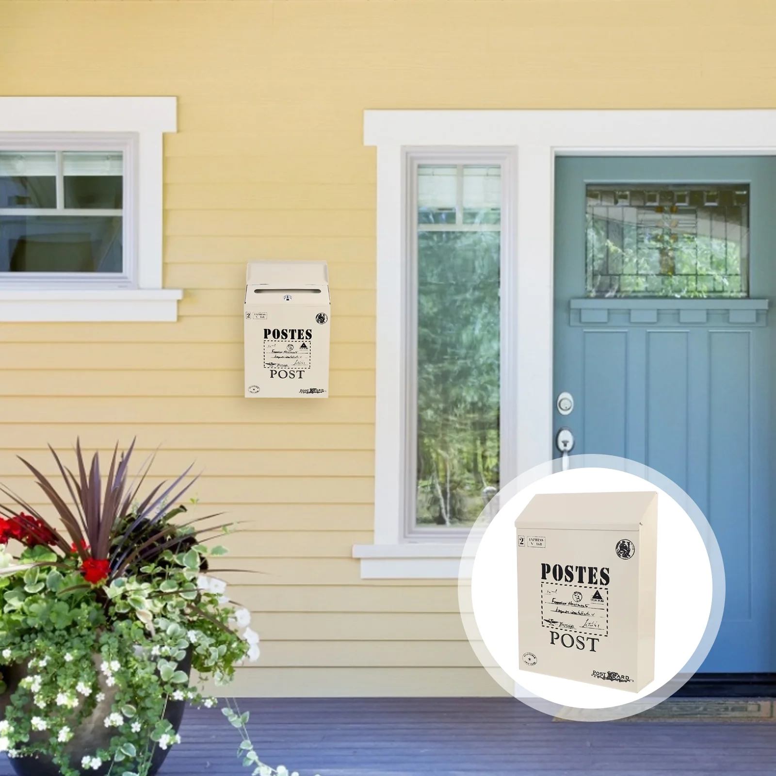 

Почтовый ящик, винтажный декор, деловой ящик с отверстиями, коробка для почтового ящика, подвесной безопасный почтовый ящик, железный лист, ретро-ящик для писем, офис