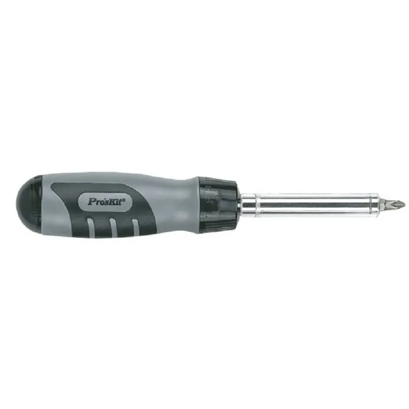 

Pro'Skit 8PK-SD010 12 in 1 grey-black wheel box ratchet driver replacement set