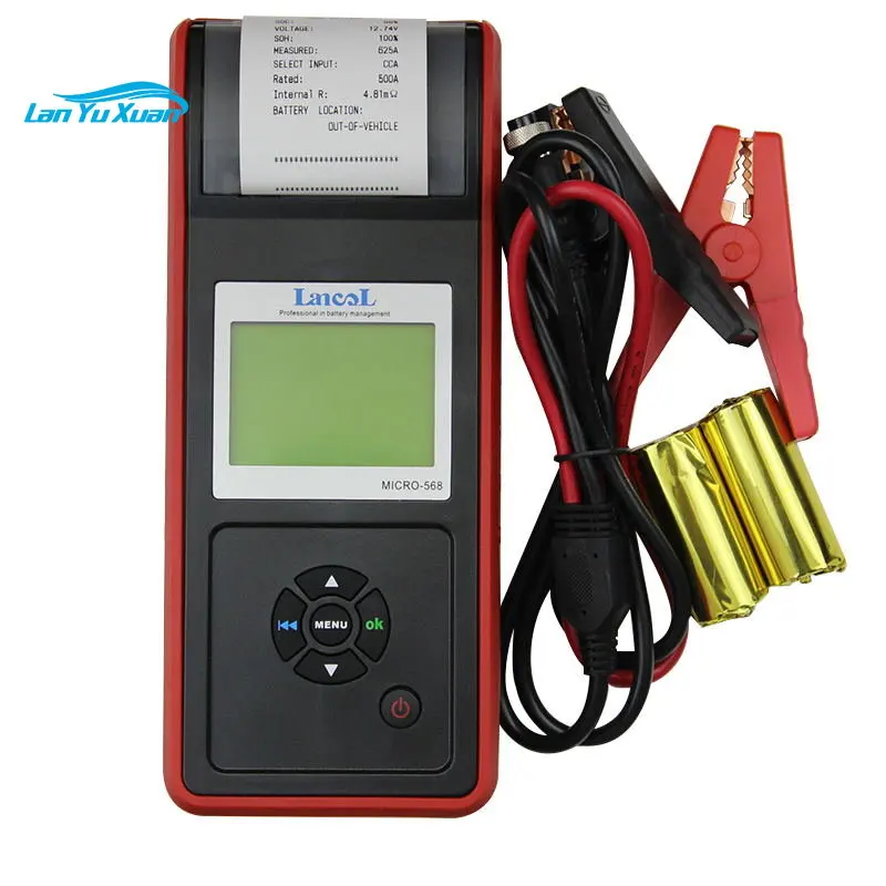 

Hot car diagnostic tool digital 12v EFB GEL AGM car battery load tester Micro 568