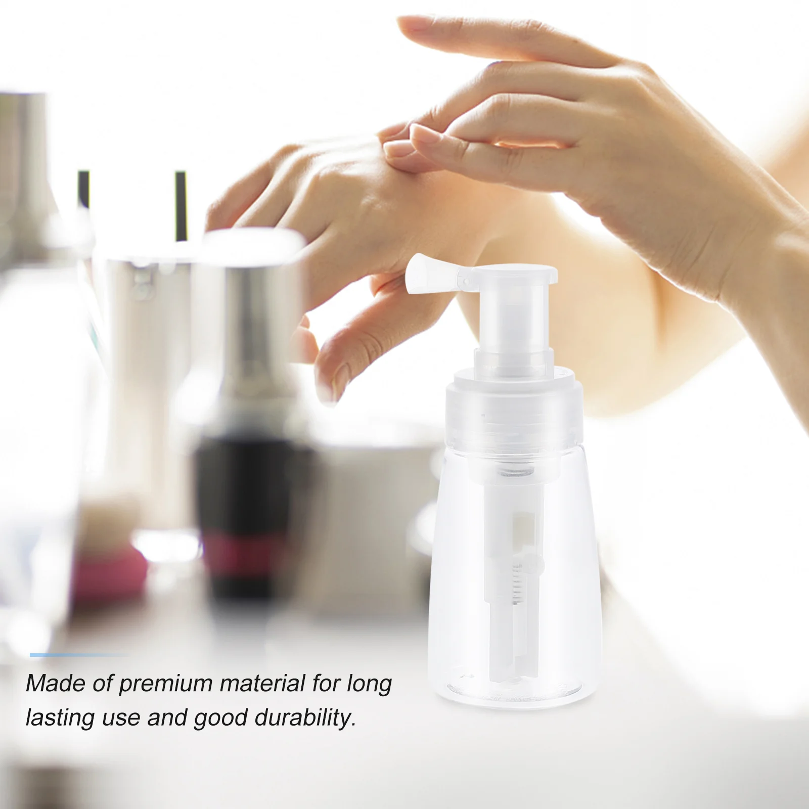 Lotion For Body Skin Care Container (white)