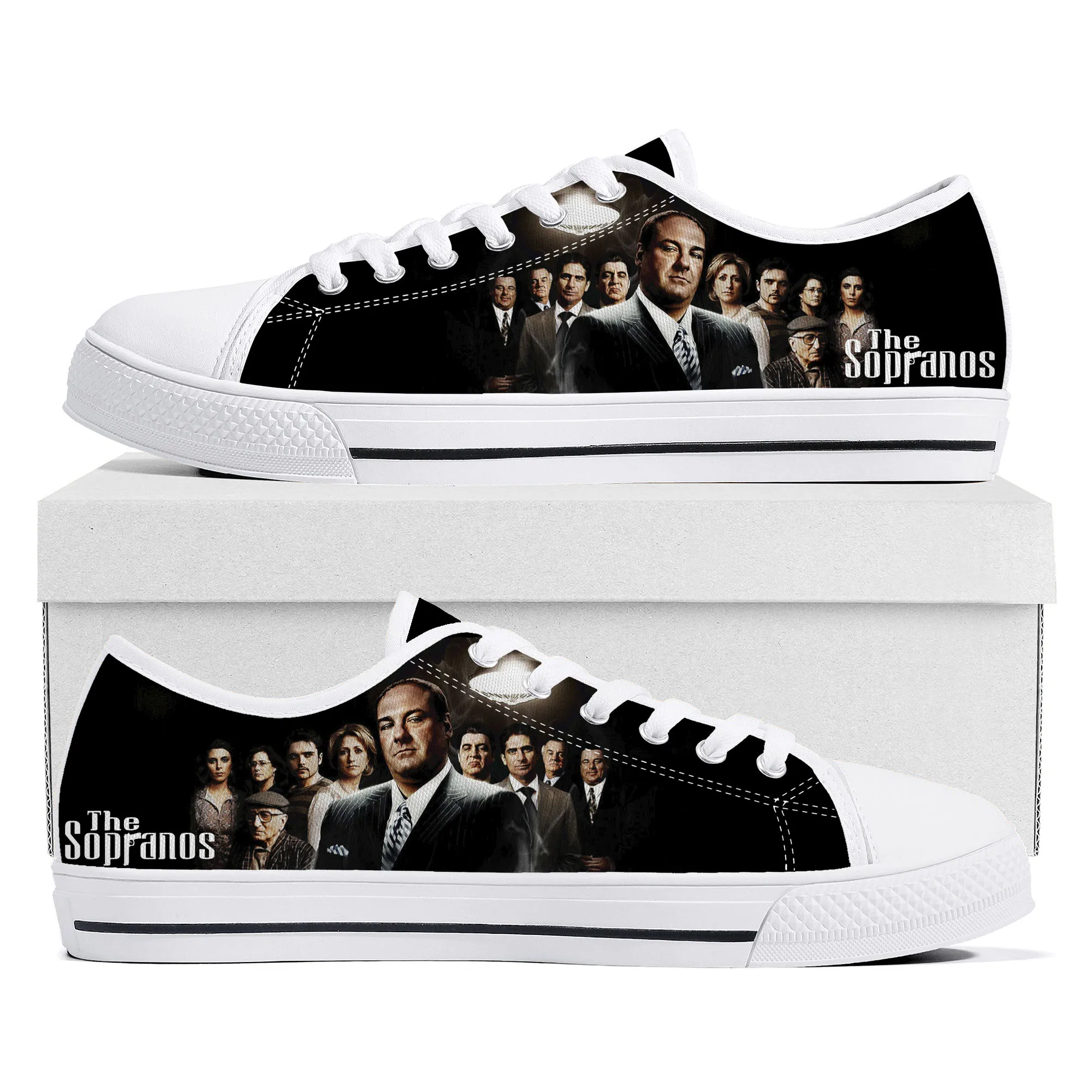 

Sopranos Low Top Sneakers Mens Womens Teenager High Quality Tony Soprano Gandolfini Canvas Sneaker Casual Shoes Custom Made Shoe