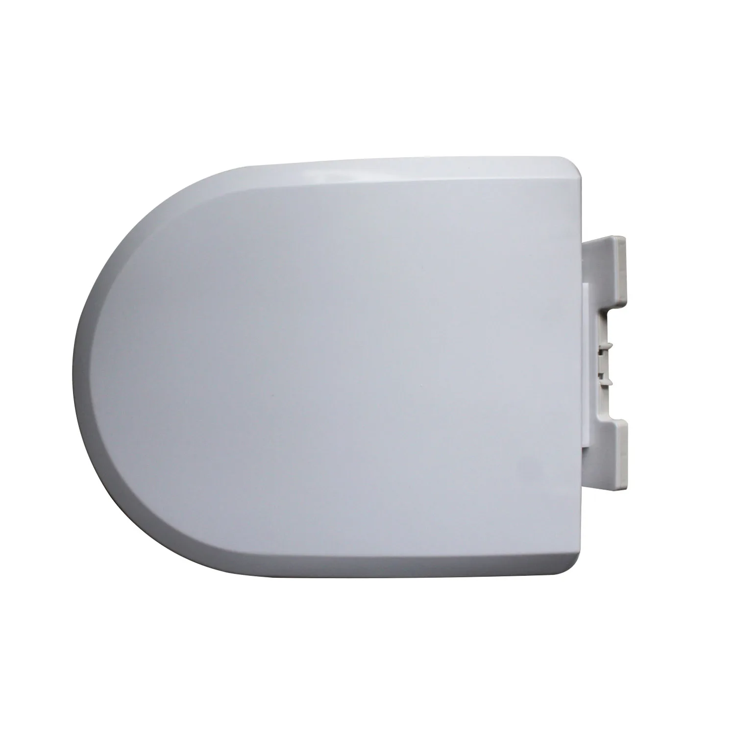 ПП пластиковая белая крышка сиденья для унитаза круглая открытая передняя часть