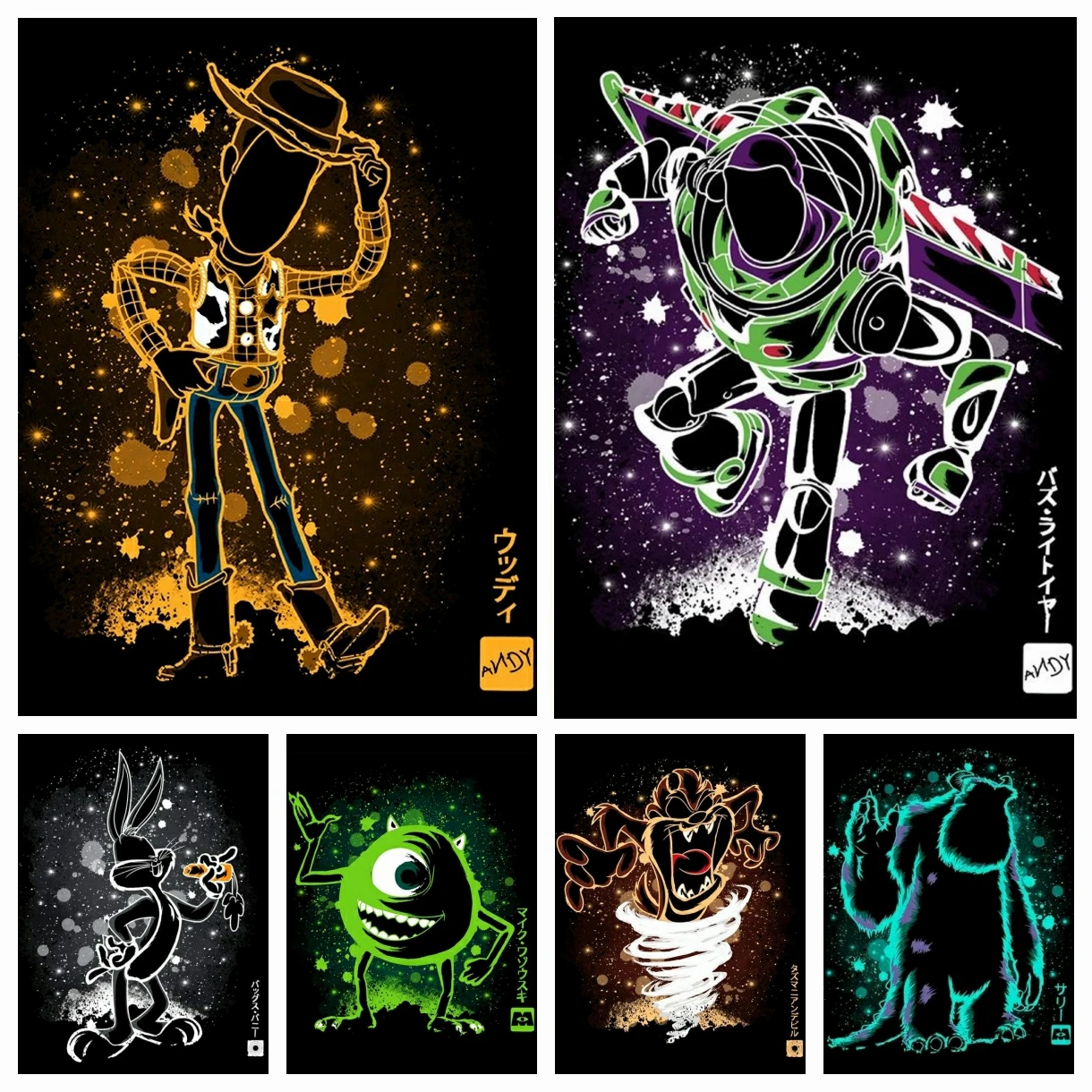 

Diamond Painting Toy Story Monsters University Disney Cartoon Embroidery Square Round Cross Stitch Rhinestones Mosaic Home Decor