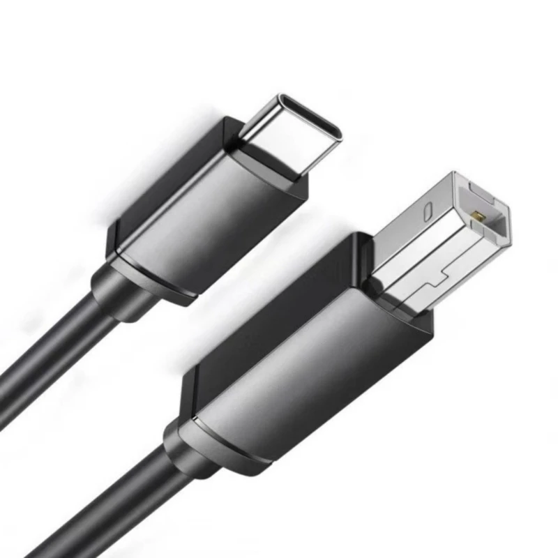 M17B Тип C к USB 2.0 Кабель для печати с квадратным портом Кабель-адаптер принтера