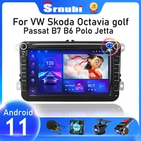 srnubi 2 din android car radio multimedia player for volkswagen vw polo golf passat b7 b6 skoda seat 2din gps audio stereo dvd