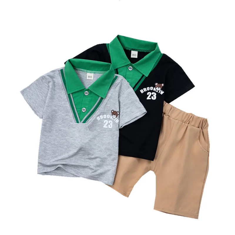 

Футболка-поло и шорты для мальчиков, на возраст от 1 до 5 лет