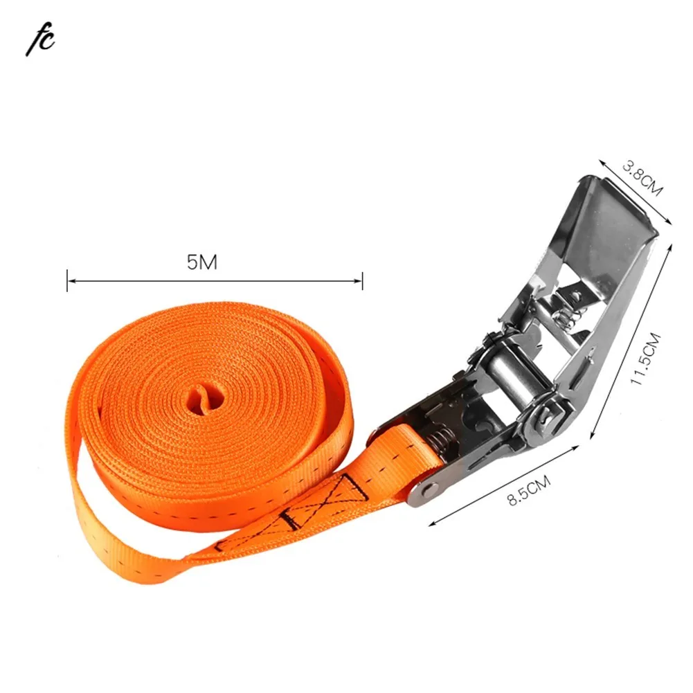 

Tie Down Roof Rack Strap Heavy Duty Kayak Lashing Straps Adjustable Cargo Straps with Stainless Buckle Tow Rope Tensioner