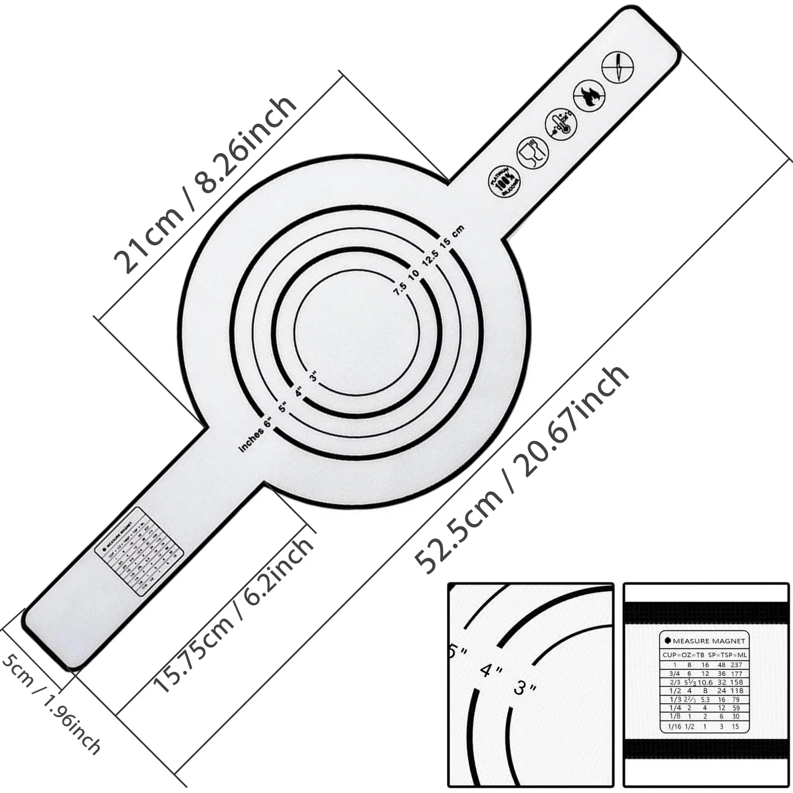 Силиконовый коврик для выпечки хлеба