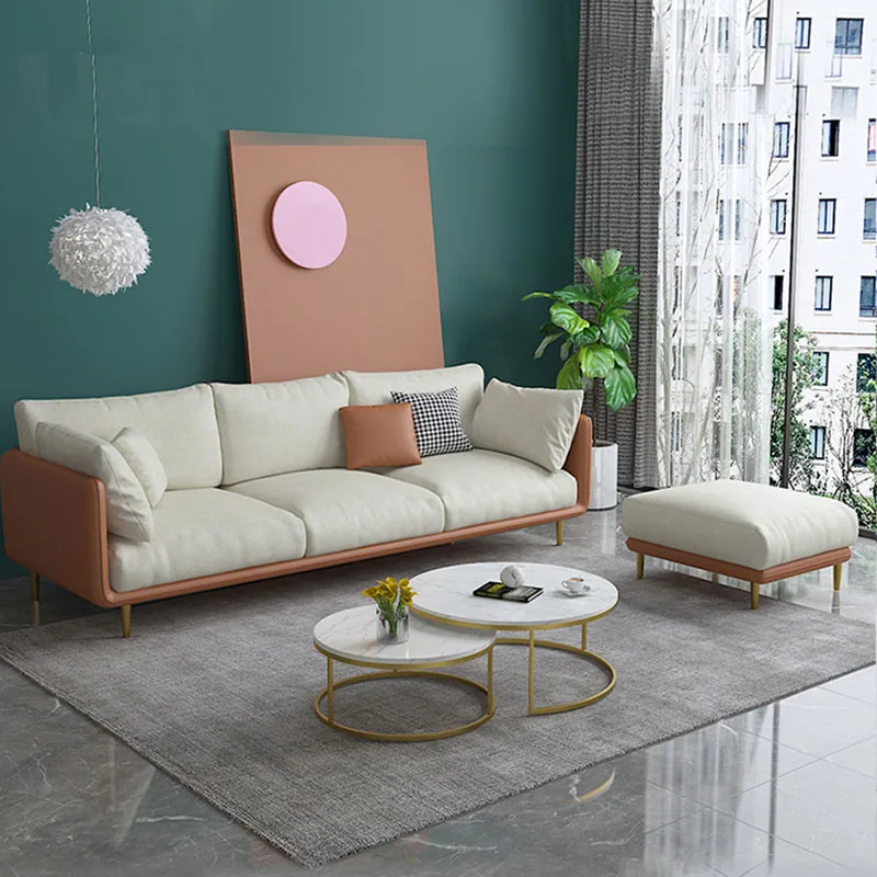 

Lazy Modern Sofa Set Living Room Luxury Prefabricated House Sectional Living Room Armchair Gaming Canape Salon Furniture TY13XP