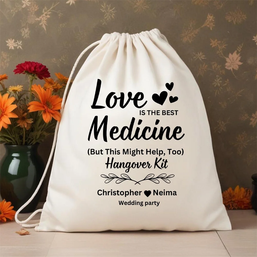 25 шт. Сумки для выживания на заказ похмелья - аптечек Love Medicine Персонализированные