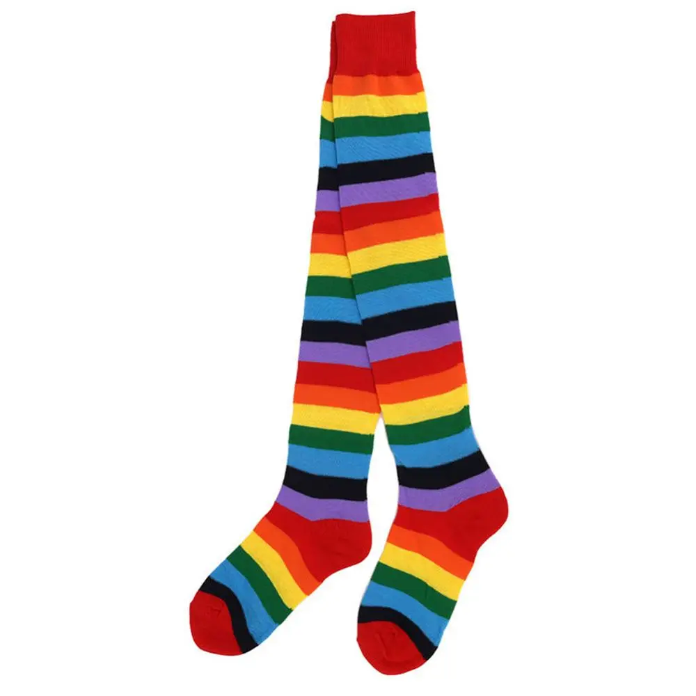 Практика для девочек хлопковые носки из полиэстера женские полосатые чулки