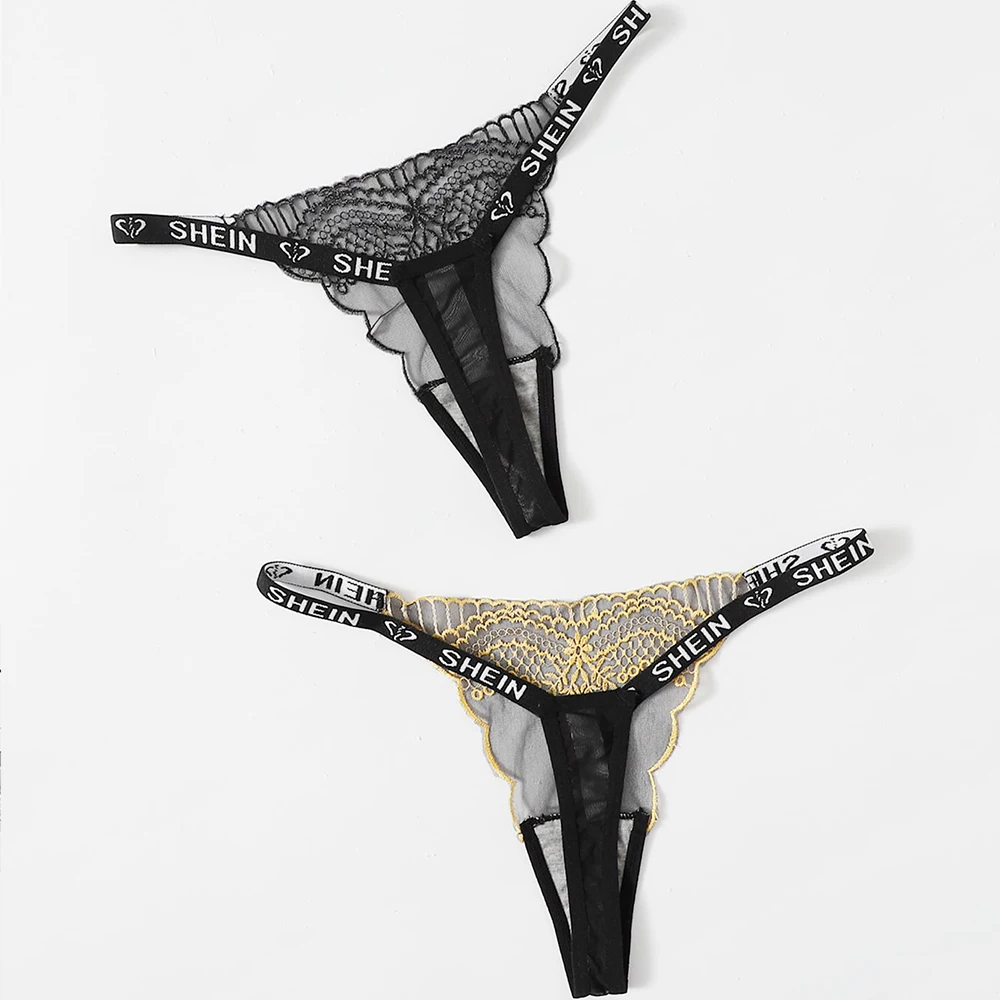 Сексуальные трусики-танга с принтом и низкой посадкой прозрачные трусики