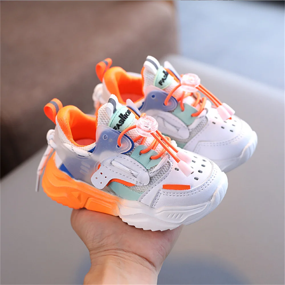 

Spring Autumn Kids Shoes Baby Boys Girls Children's Casual Sneakers Breathable Soft Anti-Slip Running Sports Shoes Size 21-30