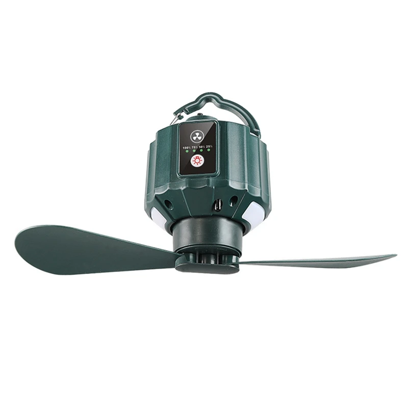 

SEWS-многофункциональный электрический вентилятор 2 в 1, USB-зарядка, портативный вентилятор охлаждения воздуха, уличный походный потолочный вентилятор со штативом