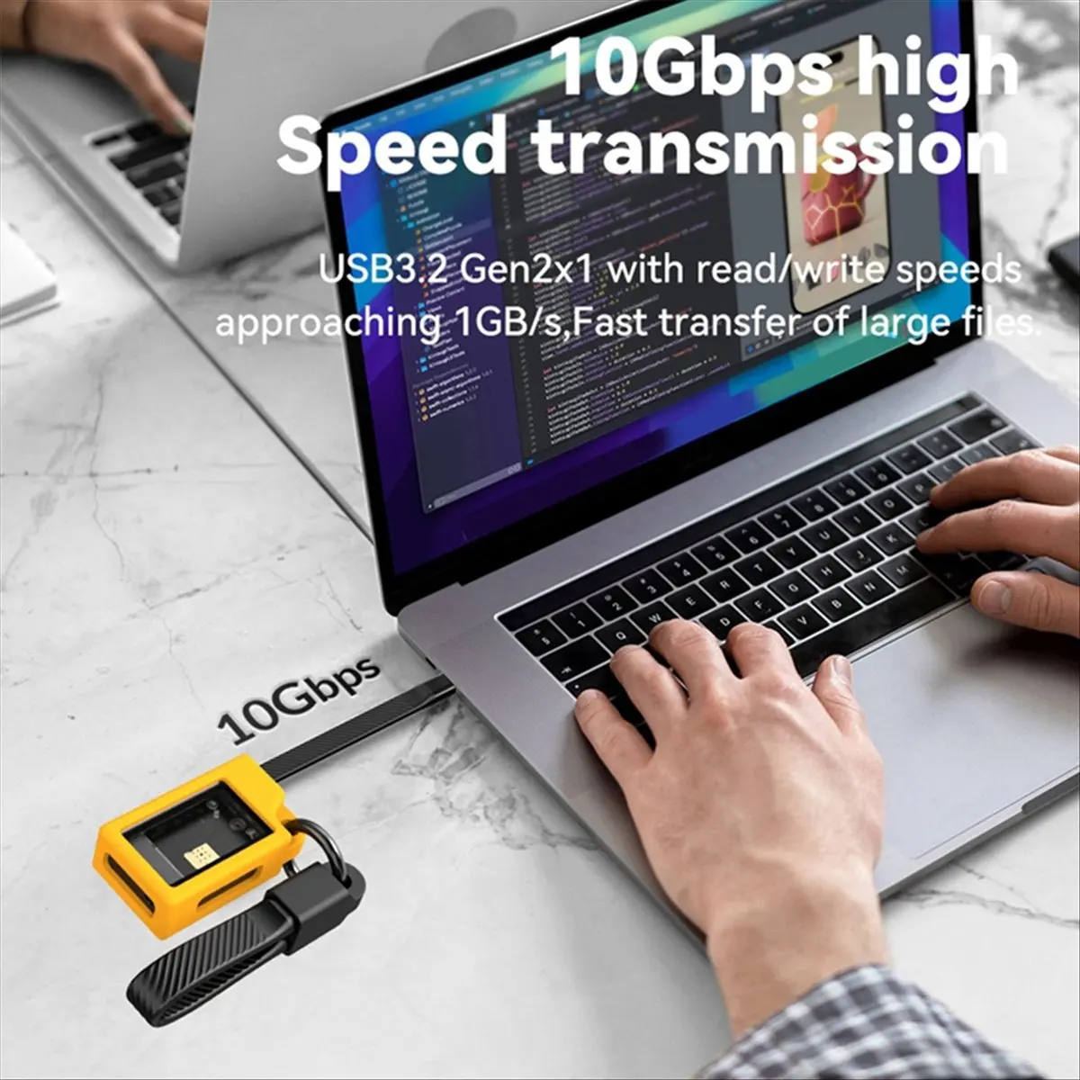 Фото Корпус для SSD A26Z 2230 M.2 NVMe с охлаждающим вентилятором, USB 3.2 Gen 2, для NVMe PCI-E M.2 SSD, для ноутбука №5