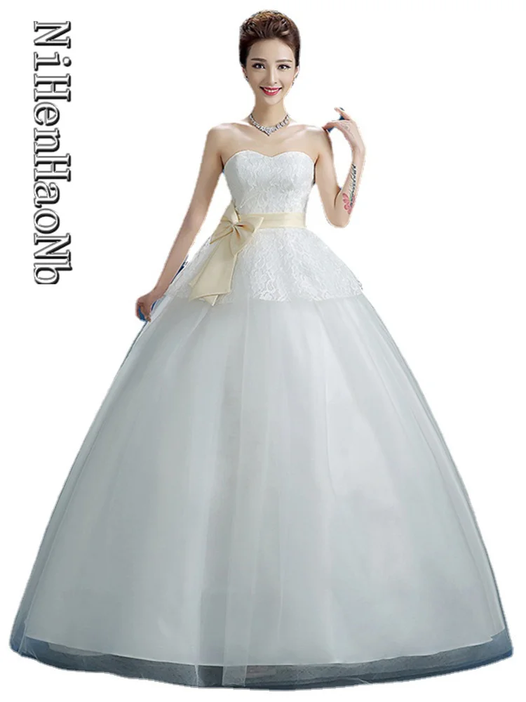 

Sweet Princess Wedding Dresses Lace Up Plus Size Wedding Dress Ball Gowns