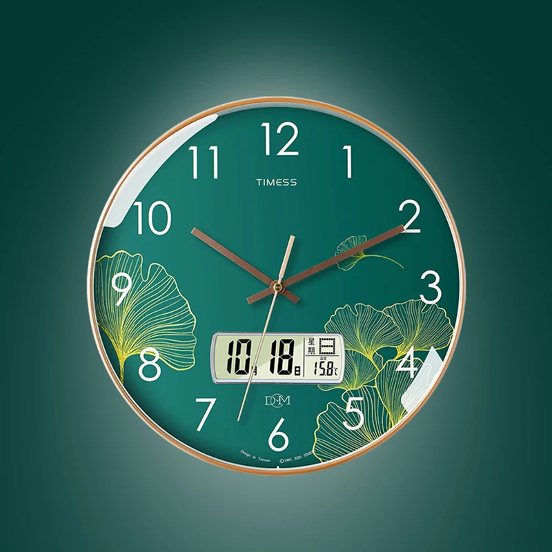 

Luxury Big Home Design Watchs Wall Wall Decor Metal Green Nordic Watch Wall Children Hanging Relojes Murale Home Decoration