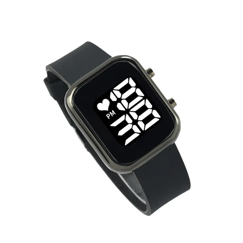 Простые электронные часы водонепроницаемые модный браслет спортивные цифровые