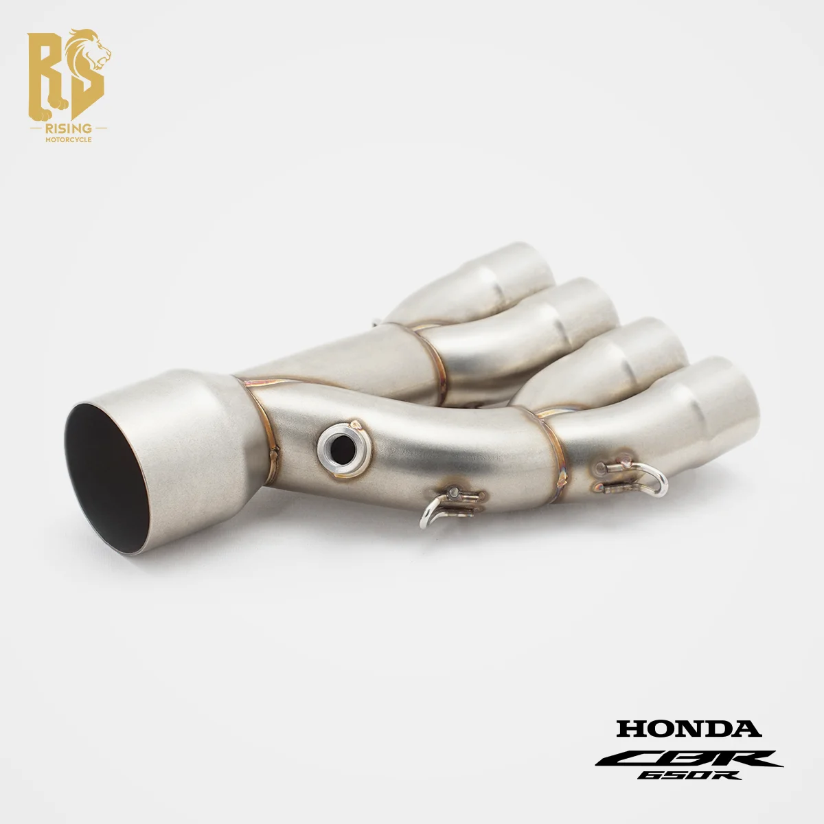 Фото Для CBR650R/F CB650R: полноразмерная выхлопная труба из углеродного волокна с нижним выходом, для езды по горным трассам и коммутинга, модификация 2014-2026 гг. №5