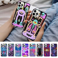 babaite colourful psychedelic trippy art phone case for iphone 11 12 13 mini pro max 8 7 6 6s plus x 5 s se 2020 xr xs 10 case