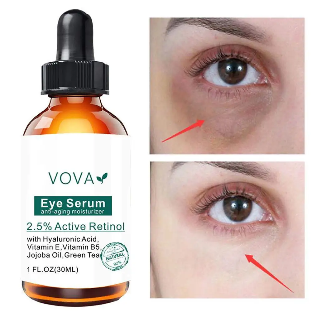 

Instant Remove Eye Bags Serum Retinol Cream Anti Puffiness Gel Fades Dark Circles Eye Serum Anti-Wrinkle Massage Eyes Care 30ml