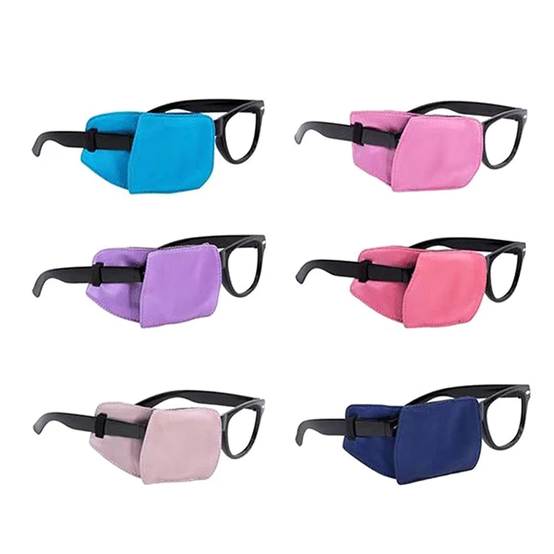 

1Pcs Pure Silk Monocular Mask Amblyopia Eye Patches Occlusion Obscure Astigmatism Training Eyeshade Multicolor