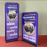 Free Shipping Renew Fabric Banner Stand with Custom Graphics- 80X200cm Roll Up Premium with Bag  Flags and Banners