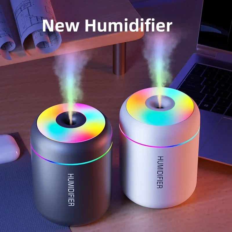 Mini humidificateur d'air électrique USB, diffuseur d'arômes, supporter ficateur d'huiles essentielles, brumisateur d'aromathérapie, lumières pour voiture, maison, chambre, 180ml