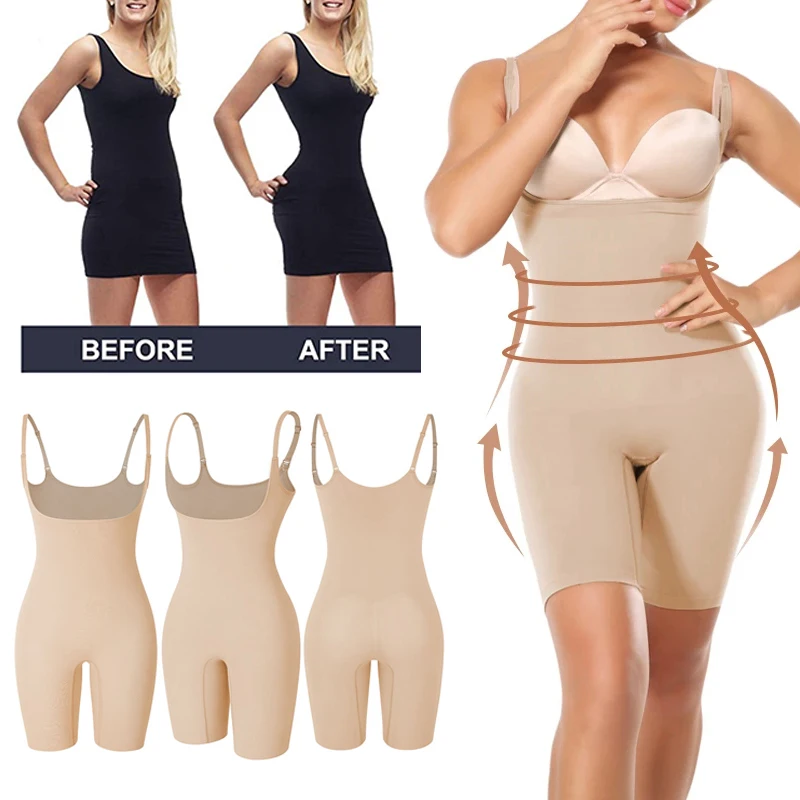 

Women Bodysuit Shapewear Tummy Control Full Body Shaper Sheath Butt Lifter Push Up Thigh Slimmer Abdomen Shaper Corset Underwear
