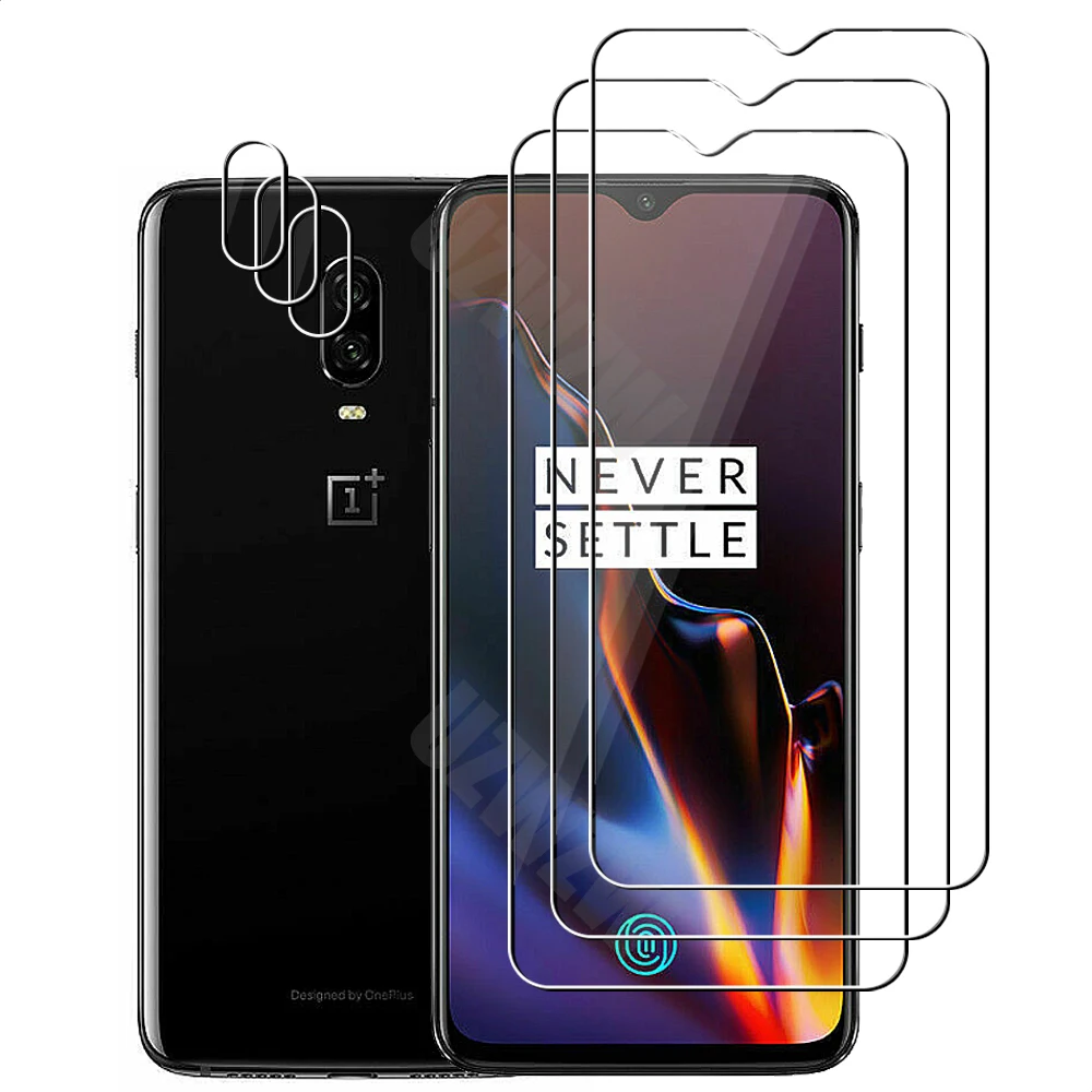 

For OnePlus 6T Camera Lens Film and Phone Protective Tempered Glass Screen Protector