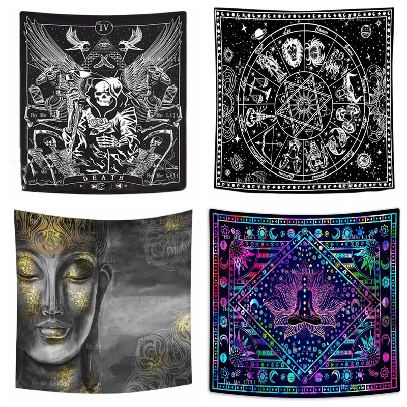 Цветок Скелет Смерть Таро Зодиак Астрология Семь Чакр Будда Духовная Медитация