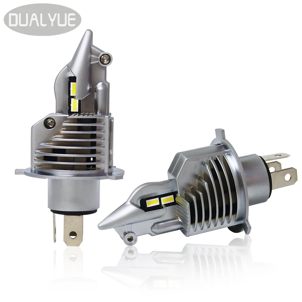 

DUALYUE Fighter 72W 12V 24V 6000K Super H4 LED Car Motorcycle Headlight Bulbs Auto Lens Lamps Light For Car H4 Front Light