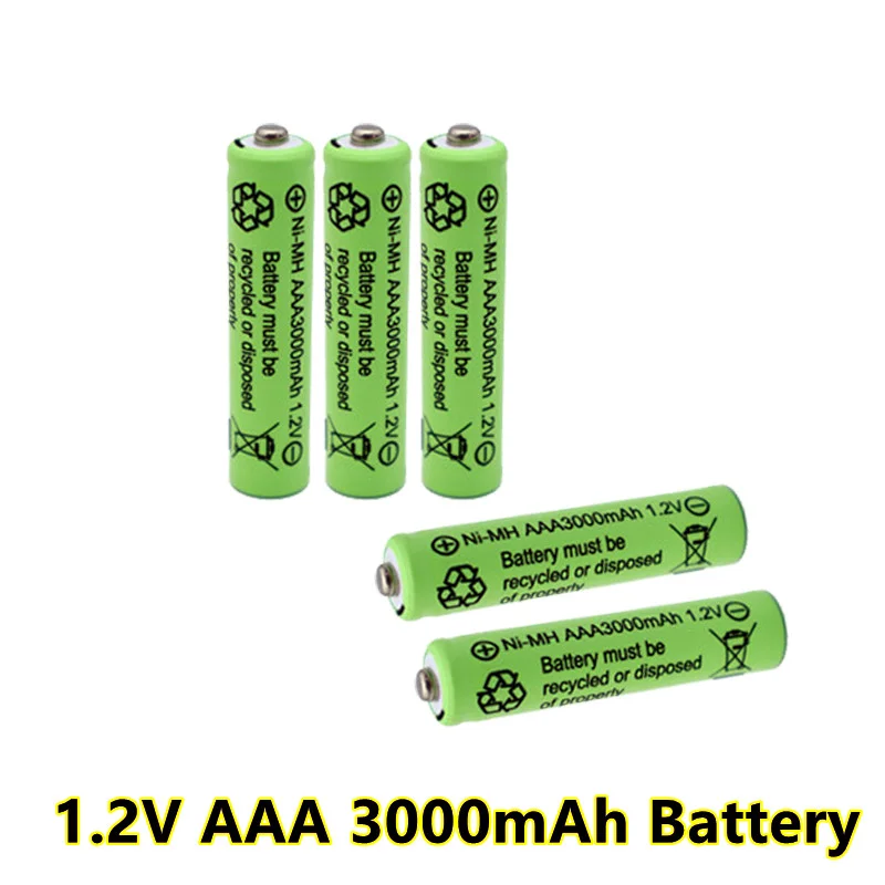 

4-20PCS 100% New 3000mAh 1.2 V AAA NI-MH Battery for Flashlight Camera Wireless Mouse Toy Pre-charged Batteries