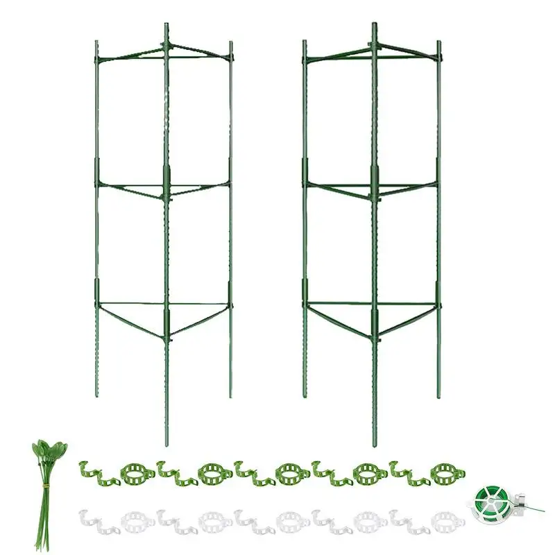 Tall Tomato Cages Tomato Support Trellis Heavy Duty Plant Cage Tomato Cage Vegetable Trellis Assembled Tomato Stake For Garden