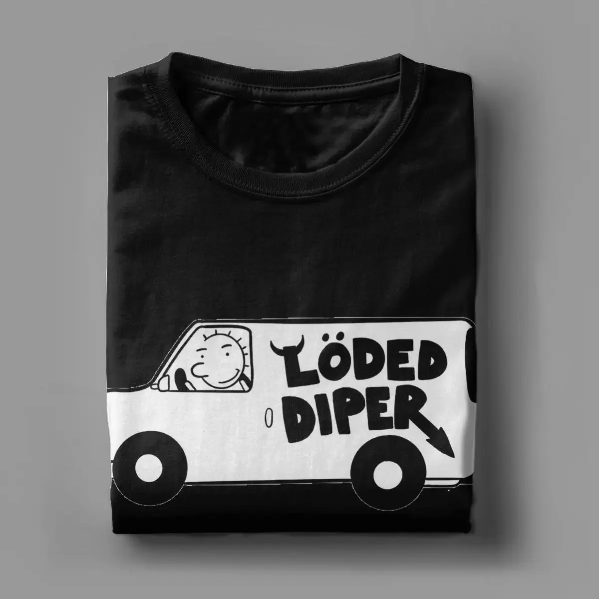 Модная футболка Rodrick Heffley Diper Overlod Wimpy Kid для мужчин и женщин с круглым вырезом из 100%