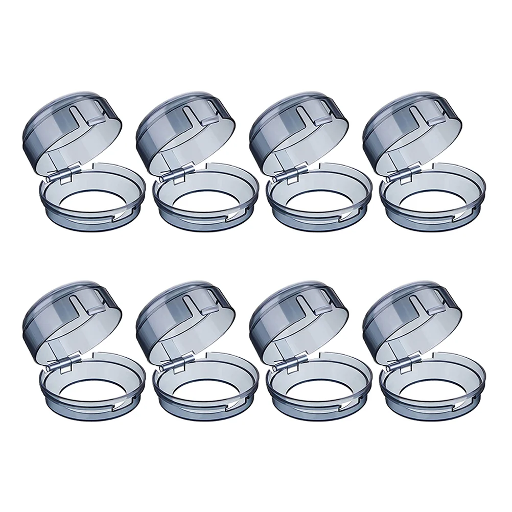 

8 Pcs Rice Cooker Black Knobs Stove Child Safety Guard Proof Cover Plastic Covers Gas Baby Protector