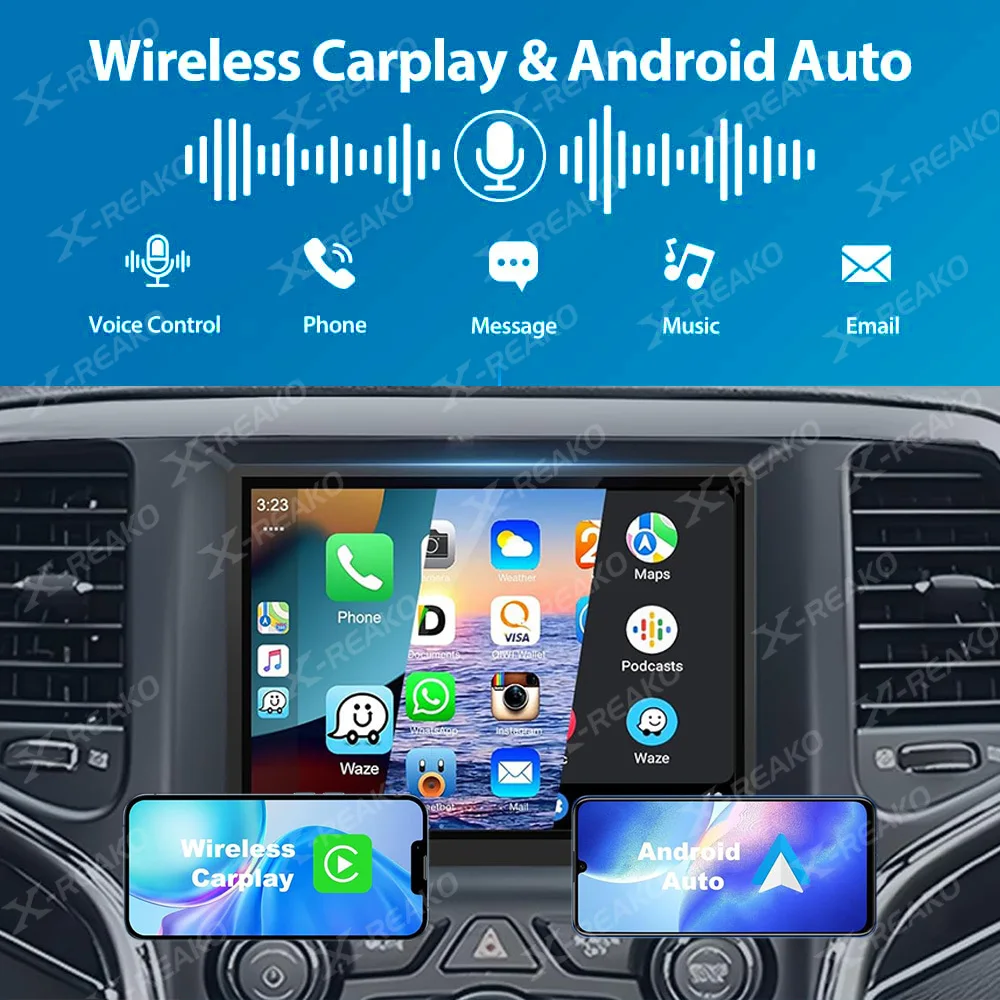 Фото X-REAKO 8,4-дюймовый автомобильный радиоприемник для Jeep Grand Cherokee 2014-2017, мультимедийный плеер, навигация, GPS Carplay, Android Auto, 2 din, стерео №4