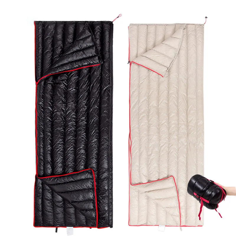 

Sleeping Bag Outdoor Ultralight Envelope 90% White Duck Down 650FP with Compression Sack Lightweight for Camping Hiking Travel