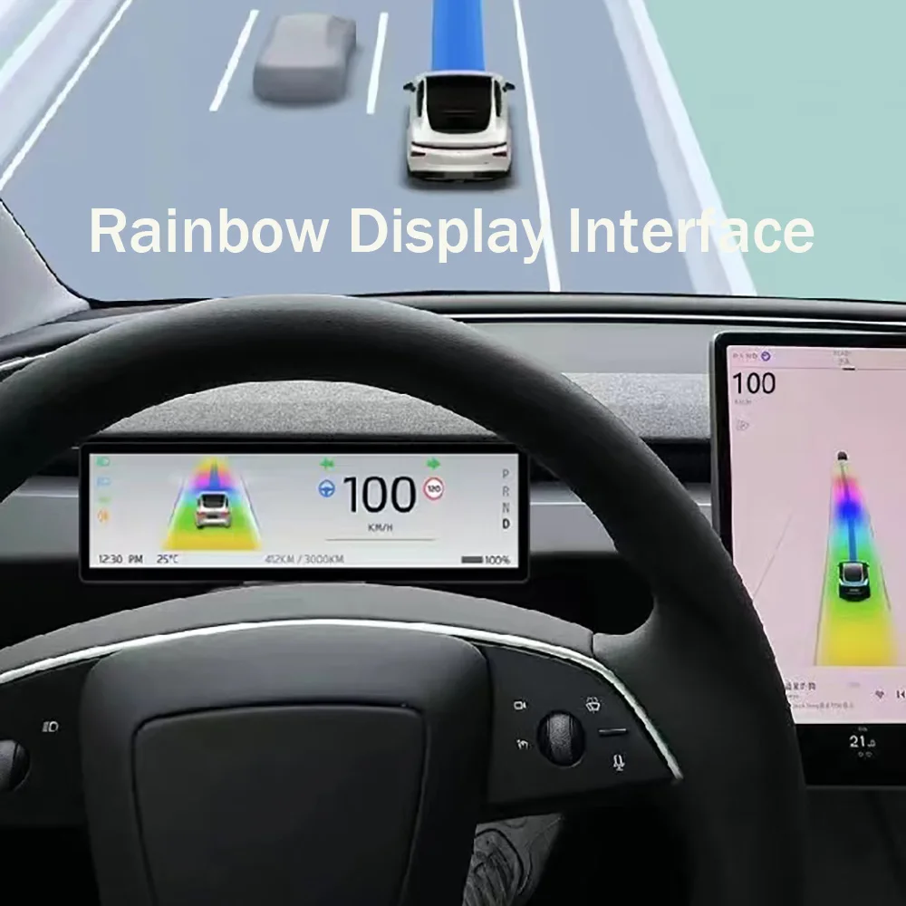 Фото SATONIC 8.8'' Умная приборная панель с CarPlay для Tesla 2026 New Model Y Juniper, поддержка беспроводного CarPlay, Android Auto, GPS №2